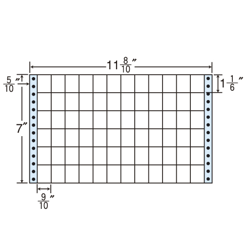 東洋印刷 タックシール nana レギュラータイプ (連続ラベル) 500折×2 M11H