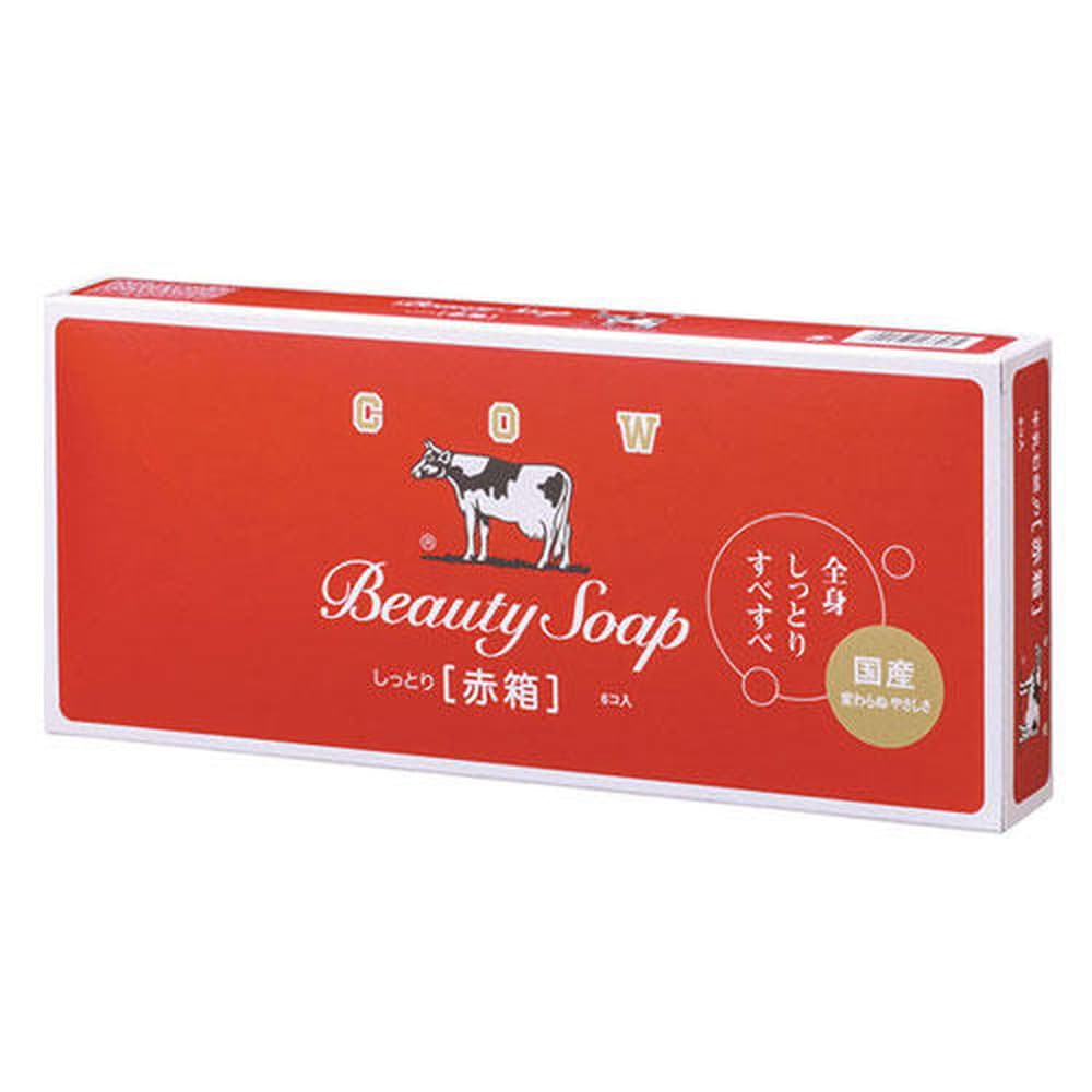【ワケあり品】アウトレット牛乳石鹸 固形石鹸 カウブランド 赤箱 レギュラーサイズ 6P入