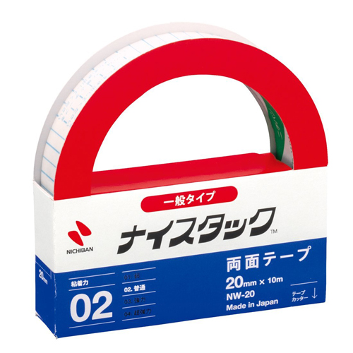 ニチバン 紙両面テープ ナイスタック 25mm×10m NW-25