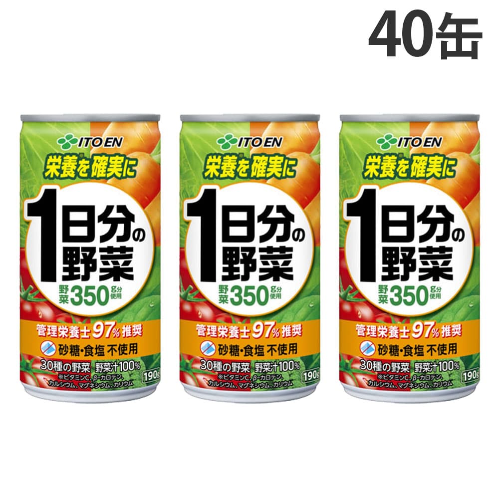 賞味期限:29.06.30 伊藤園 一日分の野菜 190g 40缶