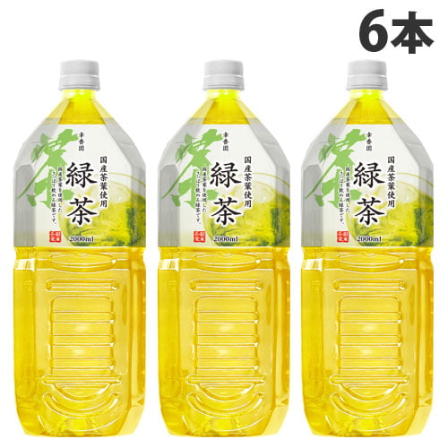 【賞味期限間近】【賞味期限:24.06.28】緑茶　国産品 2L 6本