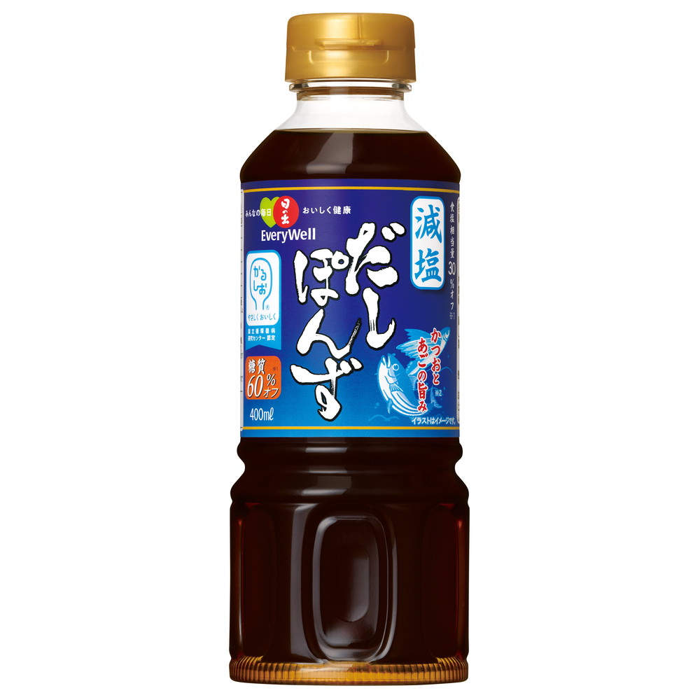キング醸造 日の出 EveryWell減塩だしぽんず 糖質オフ 400ml