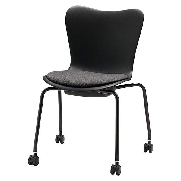 サンケイ ミーティングチェア ミドルチェア キャスター付き 布張り グレー CM560-MYC-PST-MGR