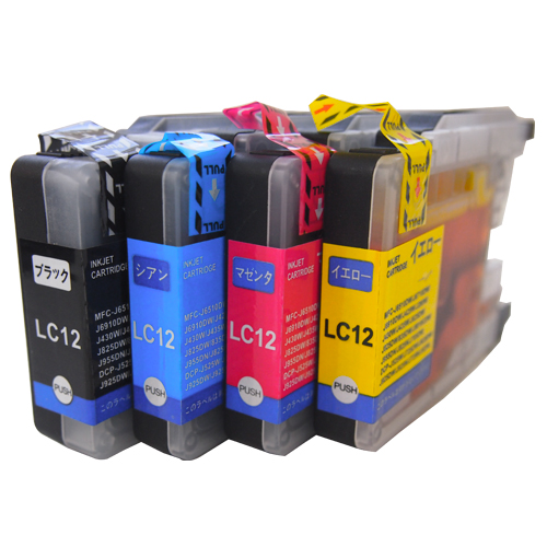 リサイクル互換インク エコパック LC12-4PK LC12シリーズ 対応インク 4色パック