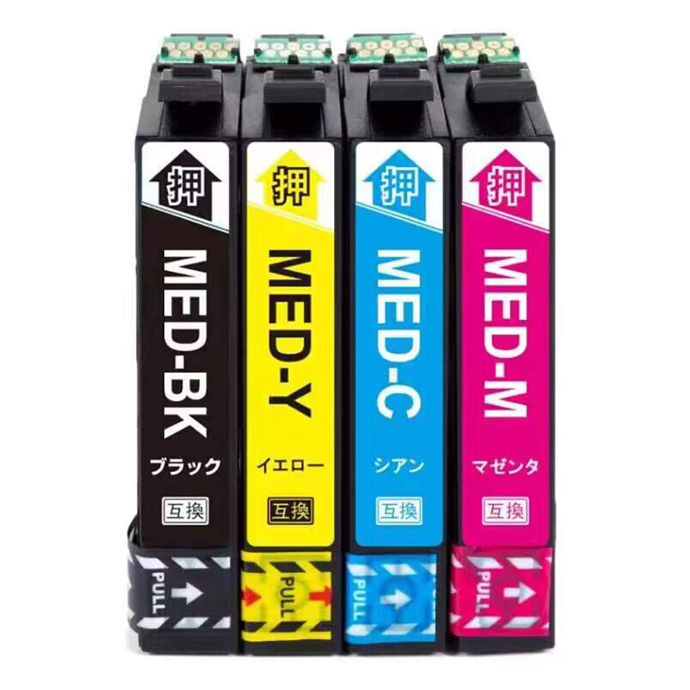 リサイクル互換インク エコパック エプソン対応 MED-4CL 4色セット