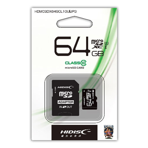 HIDISC microSDXCカード CLASS10 UHS-1対応 64GB