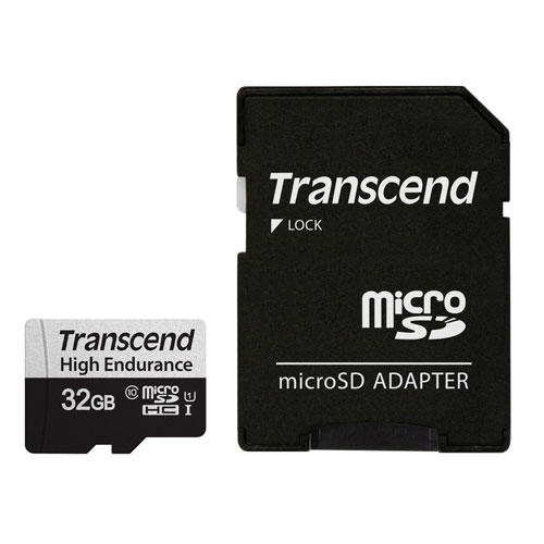 トランセンド microSDHCカード 32GB Class10 UHS-I U1 変換アダプター付 TS32GUSD350V