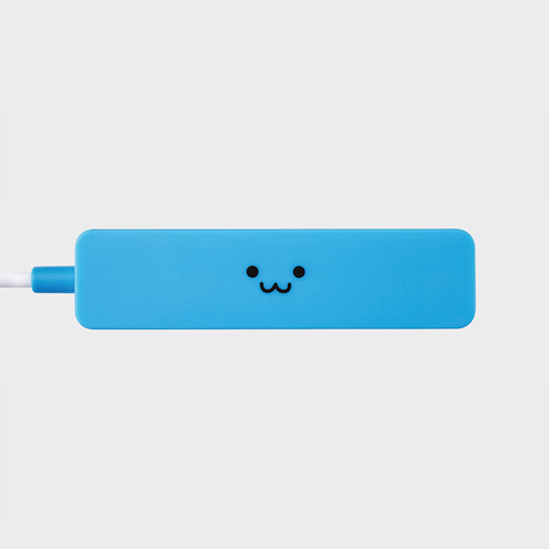 エレコム USBハブ USB2.0 コンパクトタイプ バスパワー 4ポート ブルー U2H-SN4NBF2BU