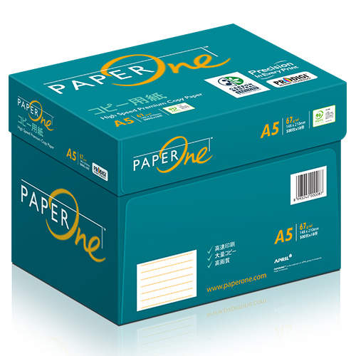 【予約受付中 11月18日頃より順次出荷予定】ペーパーワン(PAPER ONE) コピー用紙 A5 5000枚 (500枚×10冊) 高白色 プロデジ高品質