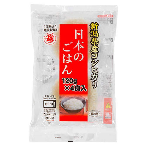 【賞味期限:26.06.30】越後製菓 日本のごはん 4食入 12袋