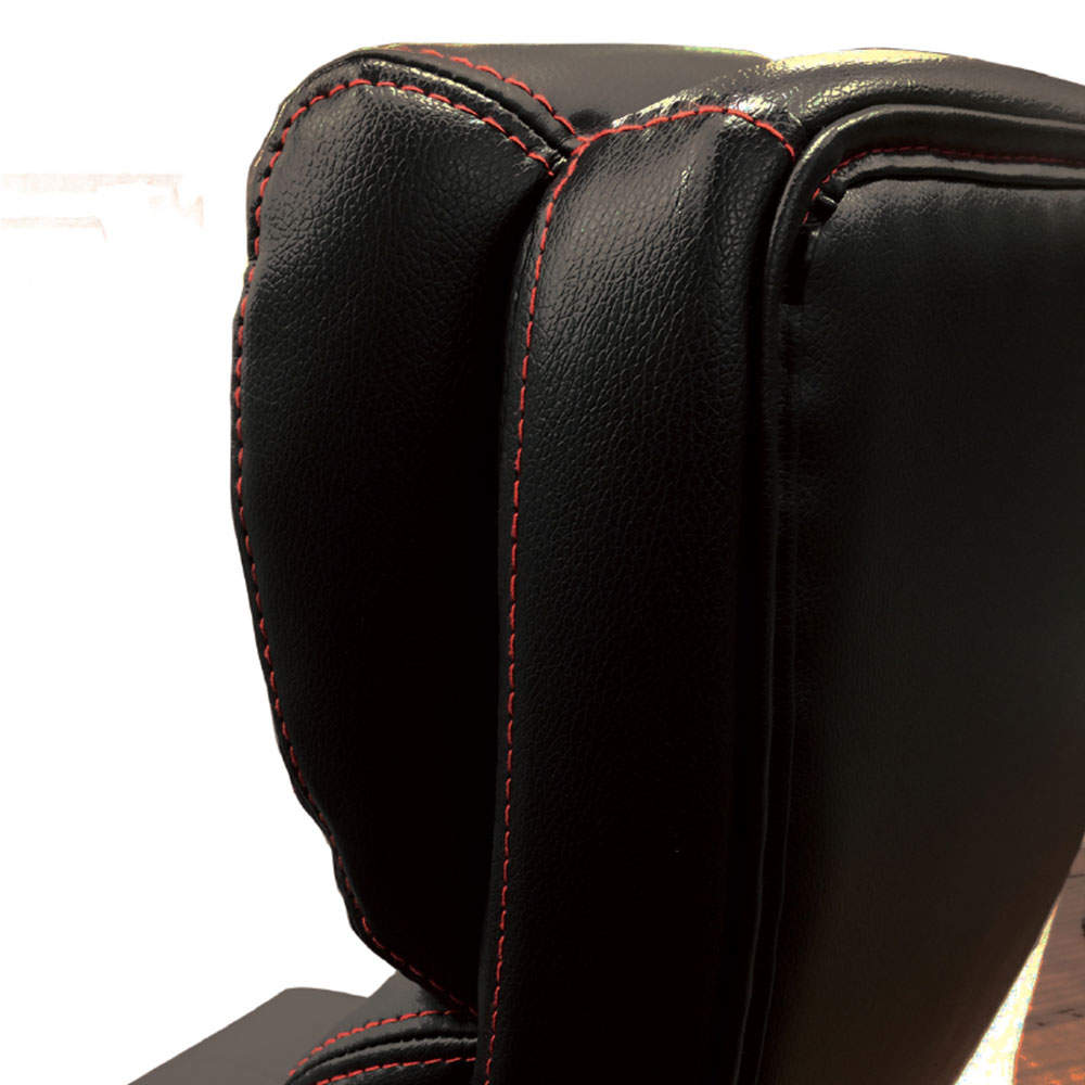 エグゼクティブチェア PUレザー オフィスチェア 肘掛け付 BMC-BK