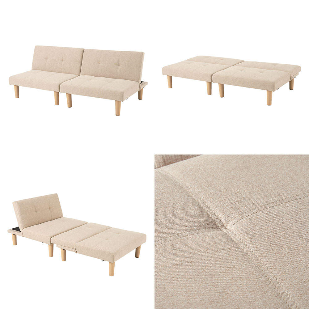 萩原 ソファベッド ベージュ LSF-4440BE-2S