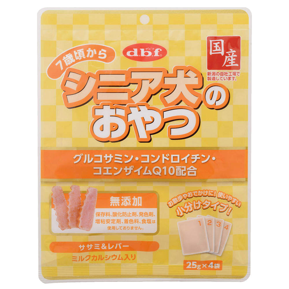 デビフ シニア犬のおやつ グルコサミン・コンドロイチン・コエンザイムQ10配合 100g 6個【他商品と同時購入不可】