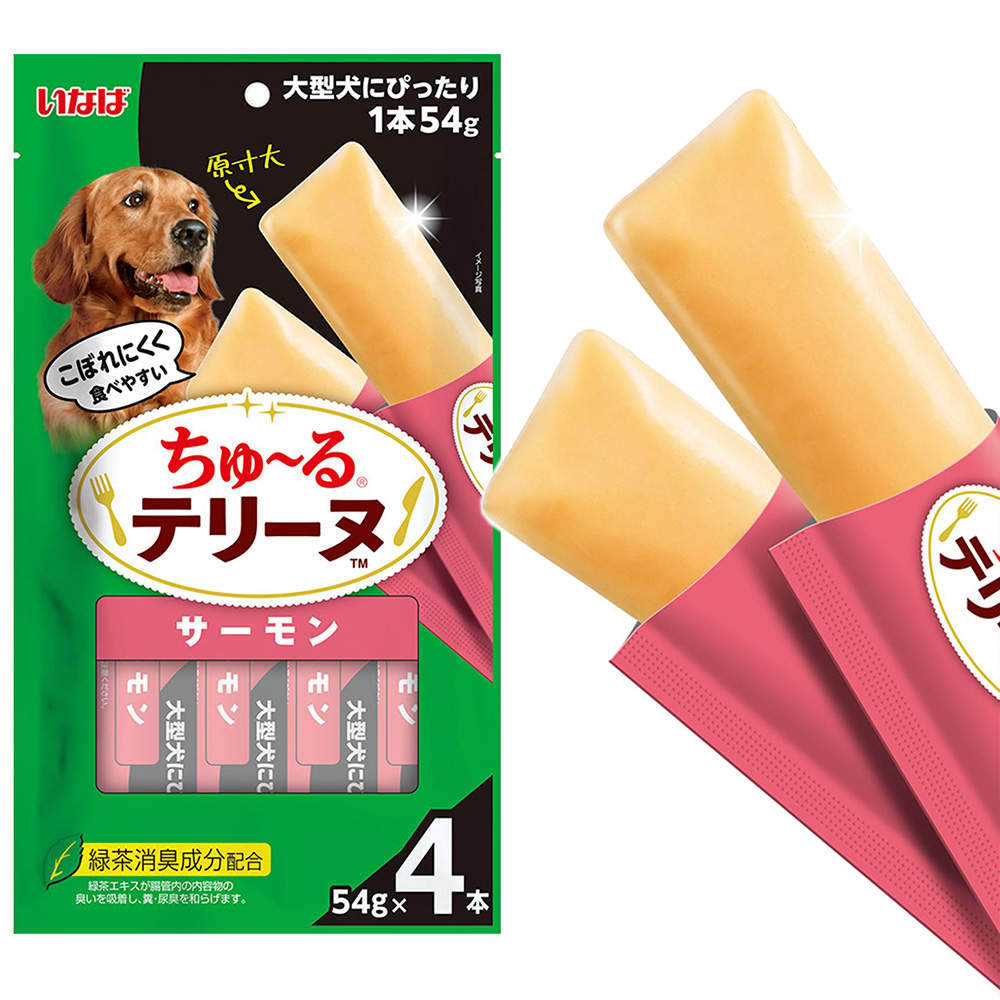 【ポイント10倍】いなば ちゅ~る テリーヌ 大型犬用 サーモン 54g 4本入