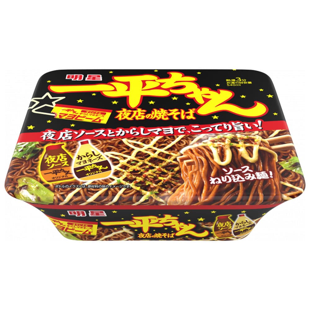 明星 一平ちゃん夜店の焼そば 135g 12個