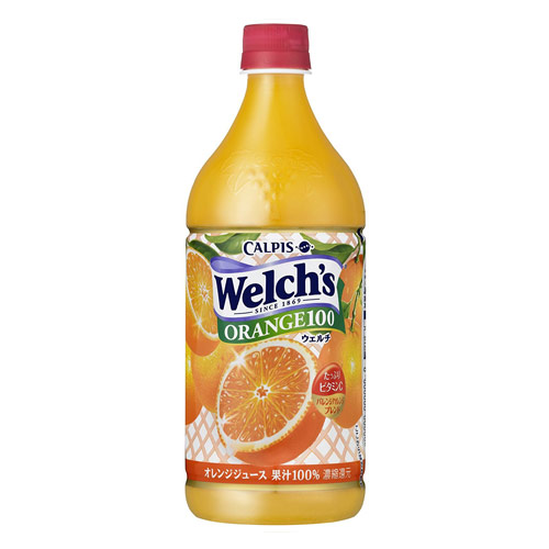 アサヒ飲料 Welch's オレンジ100 800ml 8本