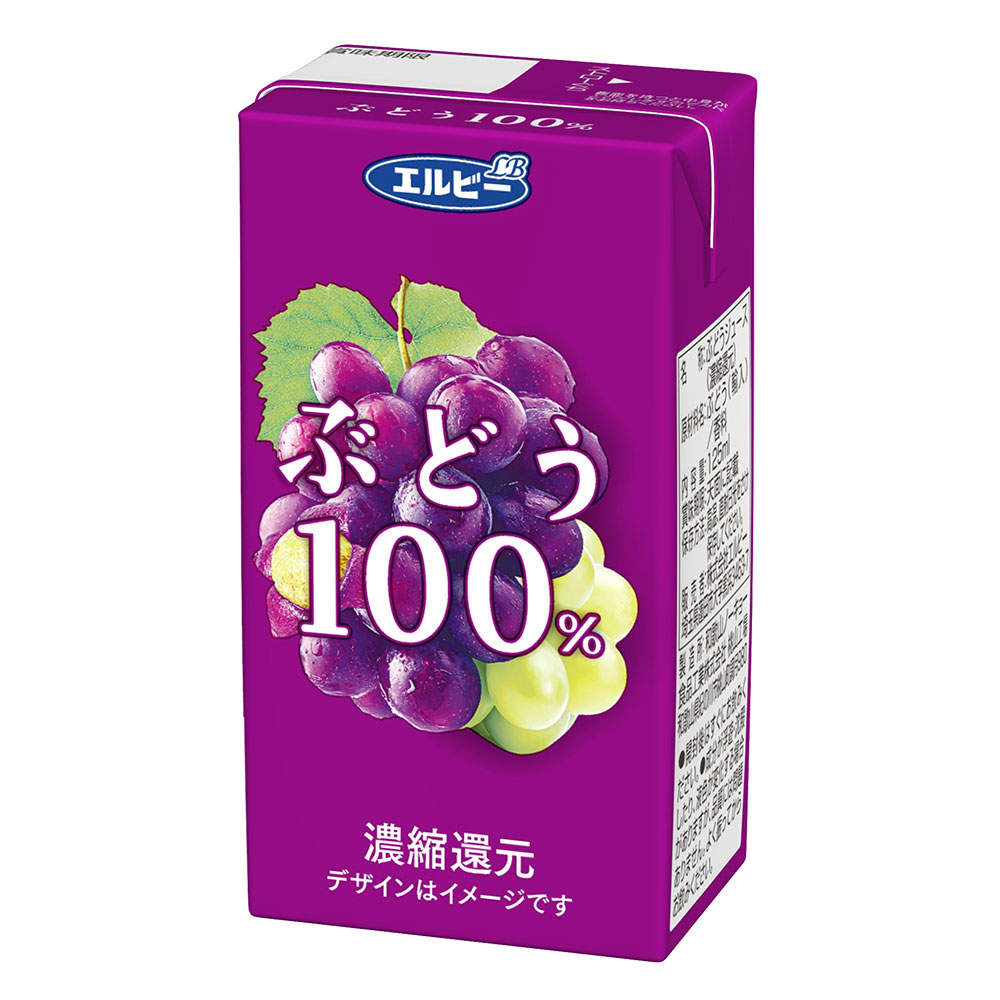 エルビー ぶどう 100% 125ml 72本