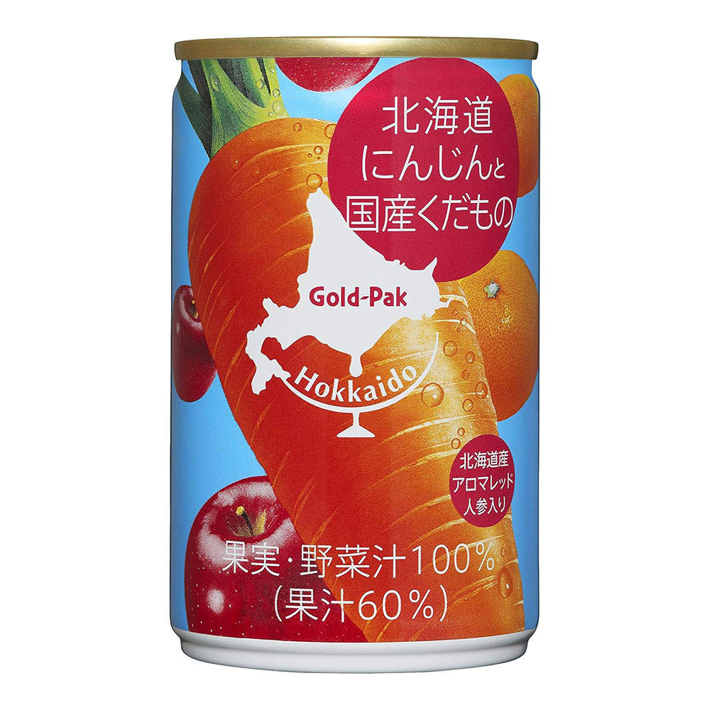 ゴールドパック 北海道にんじんと国産くだもの 160g 20缶