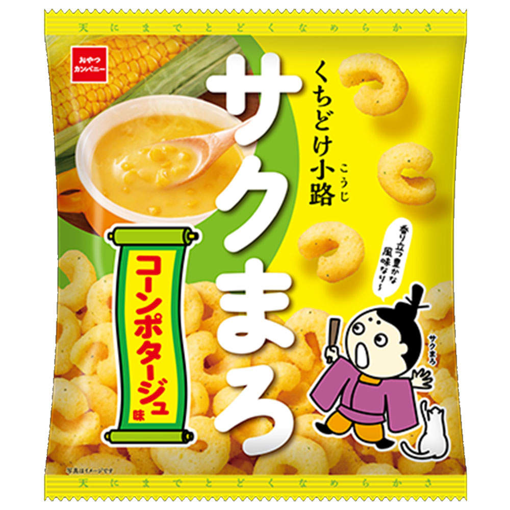 おやつカンパニー くちどけ小路 サクまろ コーンポタージュ味 52g 12袋