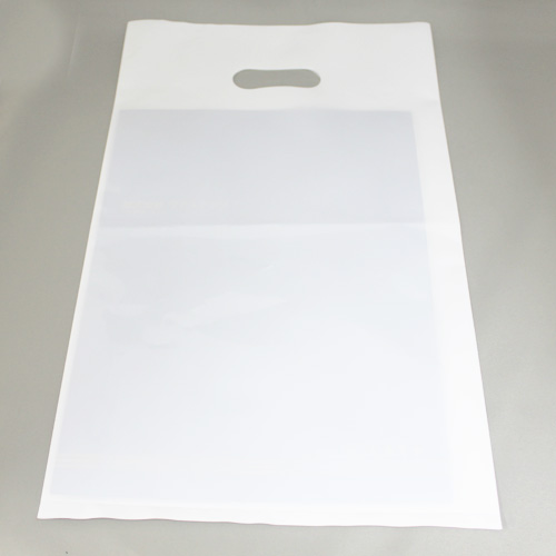 リュウグウ 手提げ袋 エルファッションバッグ A4 半透明ホワイト 25枚