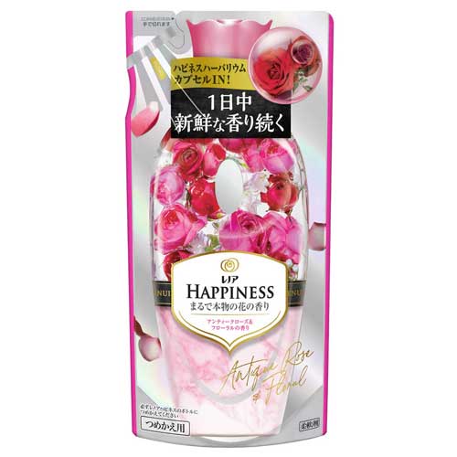 P&G 柔軟剤 レノアハピネス アンティークローズ＆フローラルの香り 詰め替え 430ml 3個
