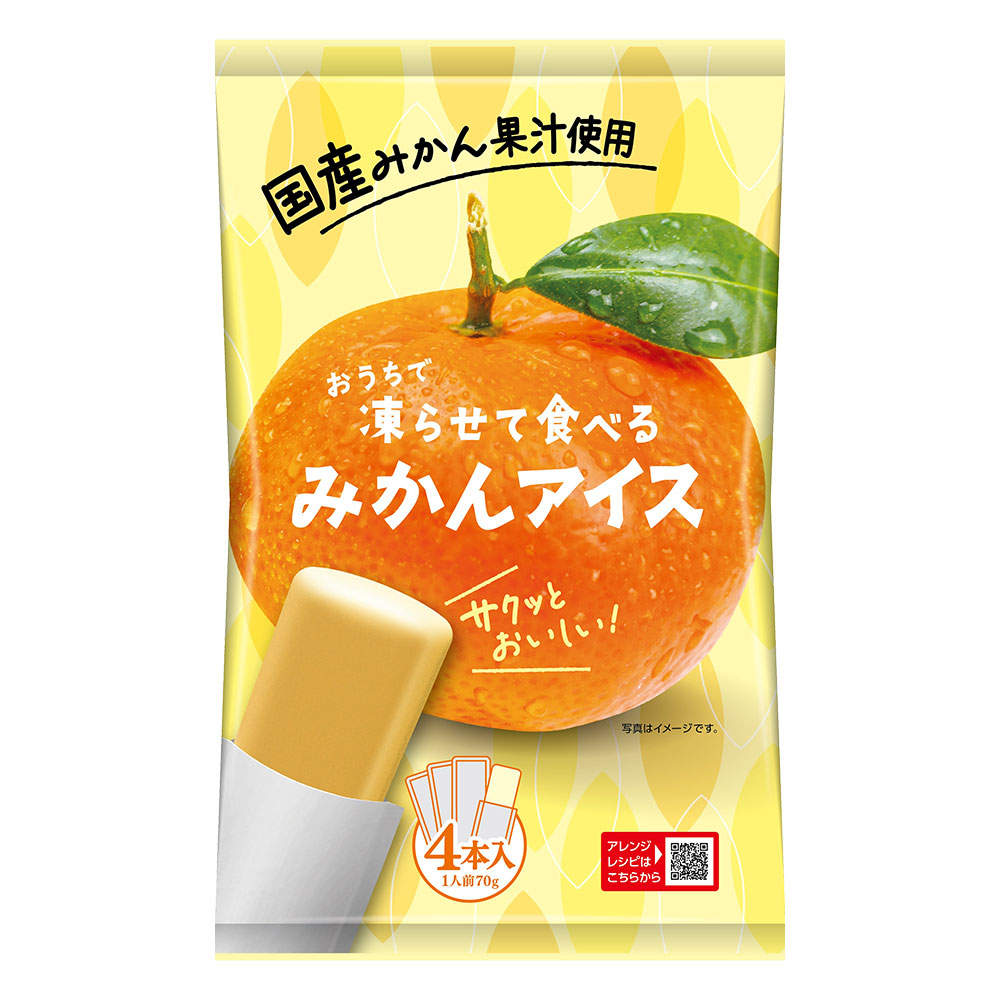 谷尾食糧工業 凍らせて食べる 国産みかんアイス 70g×4本 3袋