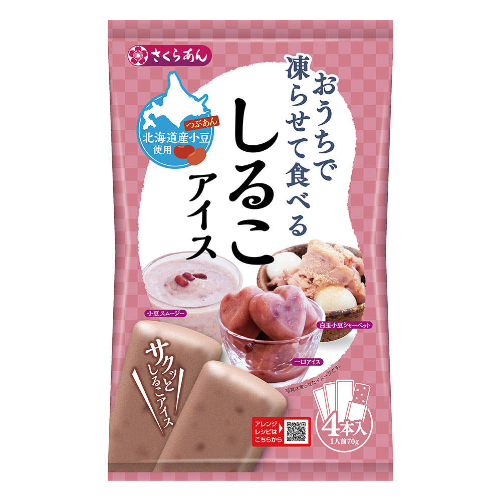 谷尾食糧工業 凍らせて食べる しるこアイス 70g×4本 3袋