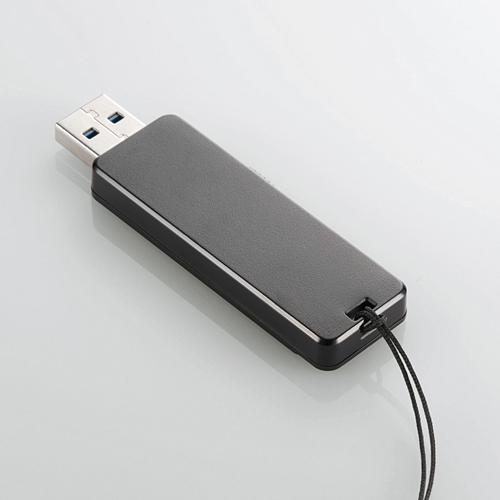 エレコム USBフラッシュメモリ ハードウェア暗号化 AESセキュリティ機能付 USB3.0 16GB ブラック MF-ENU3A16GBK