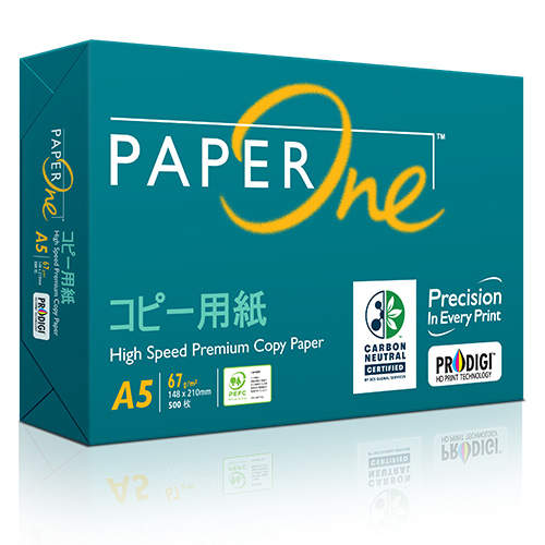 【予約受付中 11月18日頃より順次出荷予定】ペーパーワン(PAPER ONE) コピー用紙 A5 5000枚 (500枚×10冊) 高白色 プロデジ高品質
