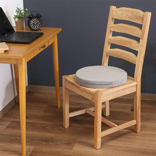 不二貿易 Foamy 低反発シートクッション ラウンド 丸型38cm グレー