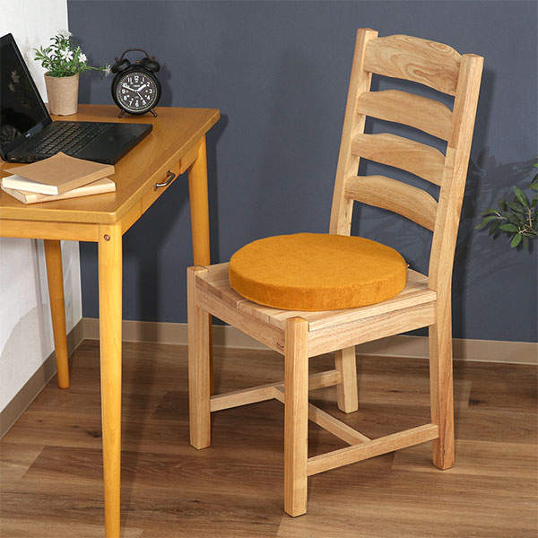 不二貿易 Foamy 低反発シートクッション ラウンド 丸型38cm キャメル