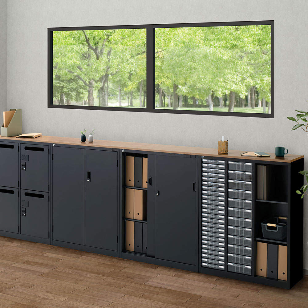 生興 ALZシリーズ ALZ書庫用天板(大) モカブラウン W1643xD882×H20mm ALZ-TQMB