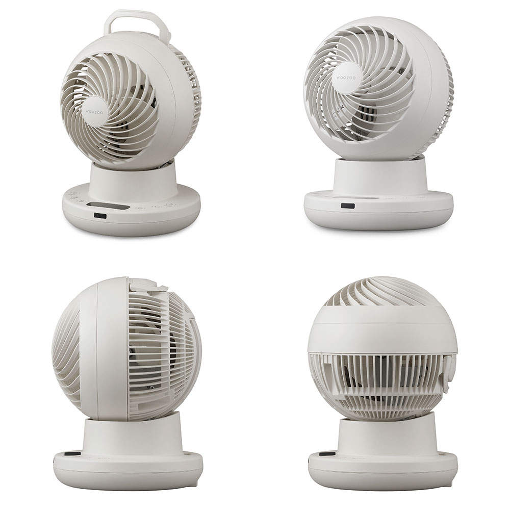アイリスオーヤマ サーキュレーター WOOZOO 360 i DCモーター 上下左右首振り 22畳 ホワイト PCF-SDS15TEC-PD-W