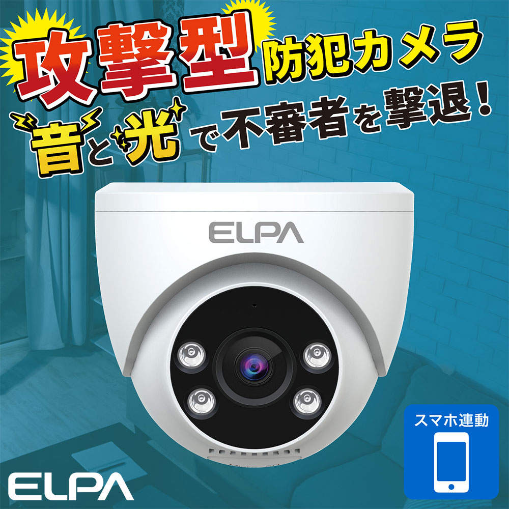 ELPA 防犯士が作ったスゴイ防犯カメラ 屋内用 ドーム形カメラ AC電源 TBC-DC300
