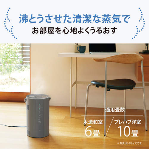 象印マホービン スチーム式加湿器 3.0L グレー EE-DF35-HA