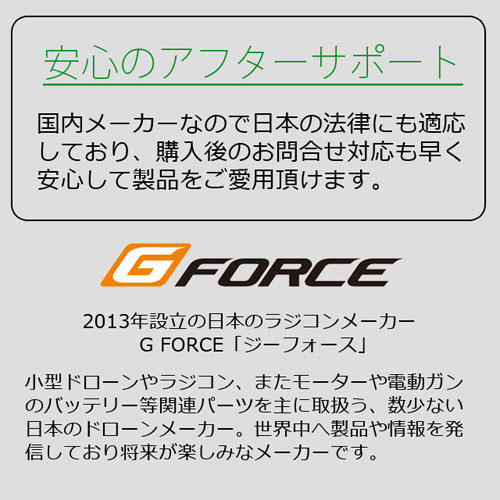 G-FORCE ドローン DE：LIGHT (ディライト) RTFセット ガンメタル GB340