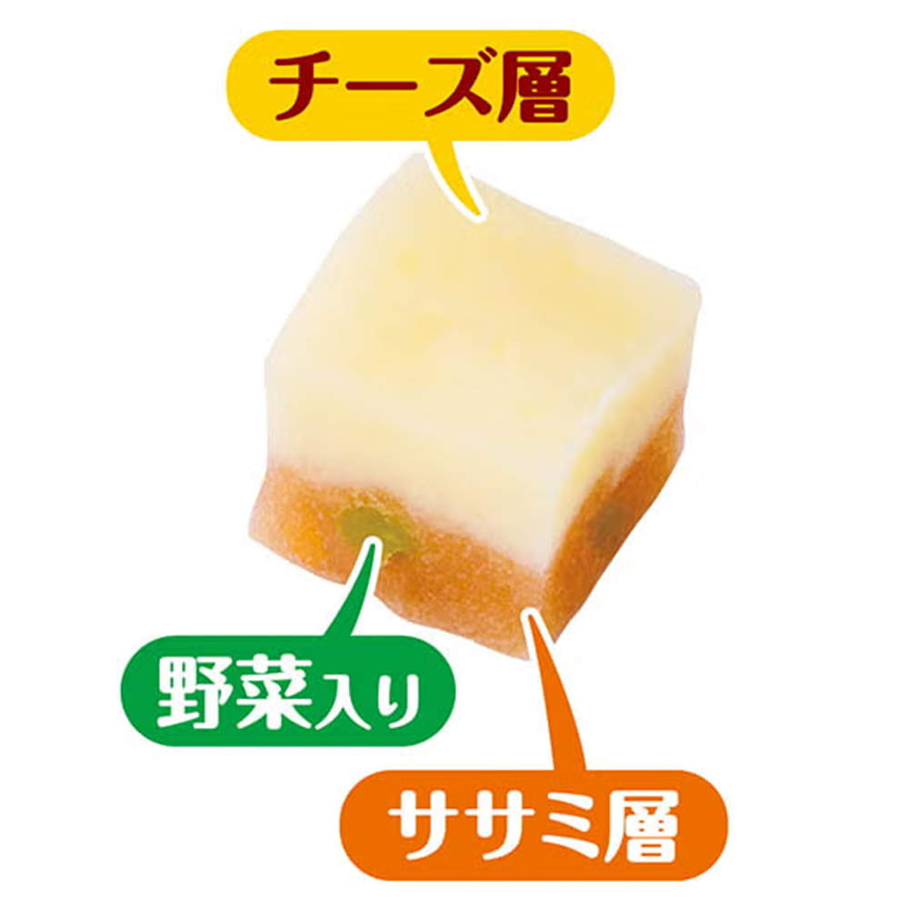 ペティオ 極上チーズとササミ 角切りタイプ 野菜入り 100g