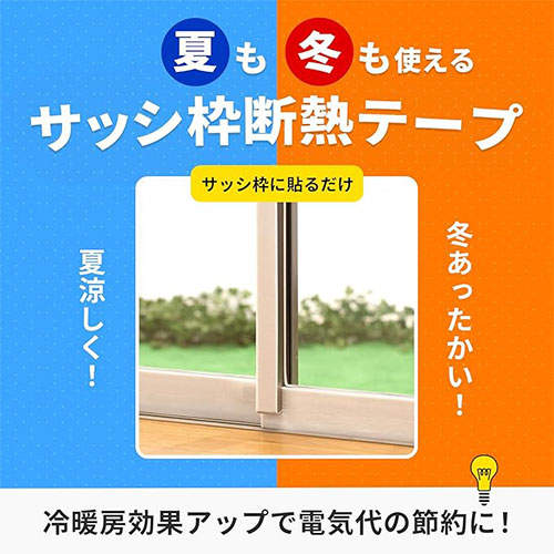ニトムズ サッシ枠断熱テープ 2mm×40mm×7m ホワイト E1165