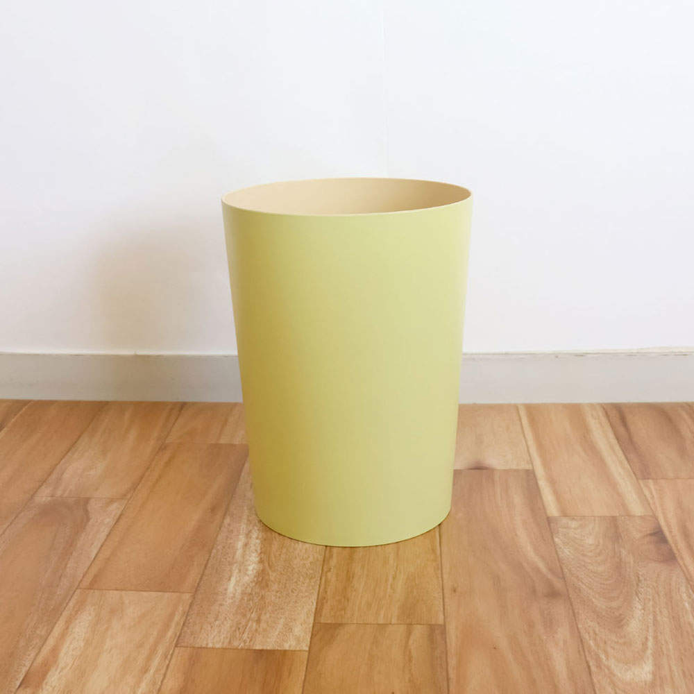 小久保工業所 マカロンダストボックス 丸 イエロー