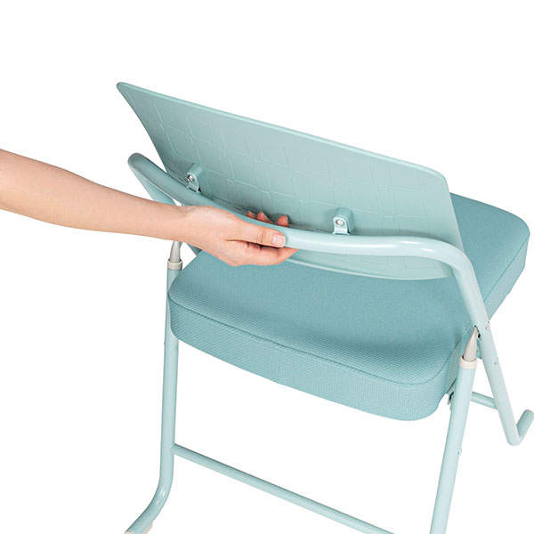 サンケイ 折りたたみ椅子 厚張り バネ座 布張り ブラック CFJ22-MY-PST-BK