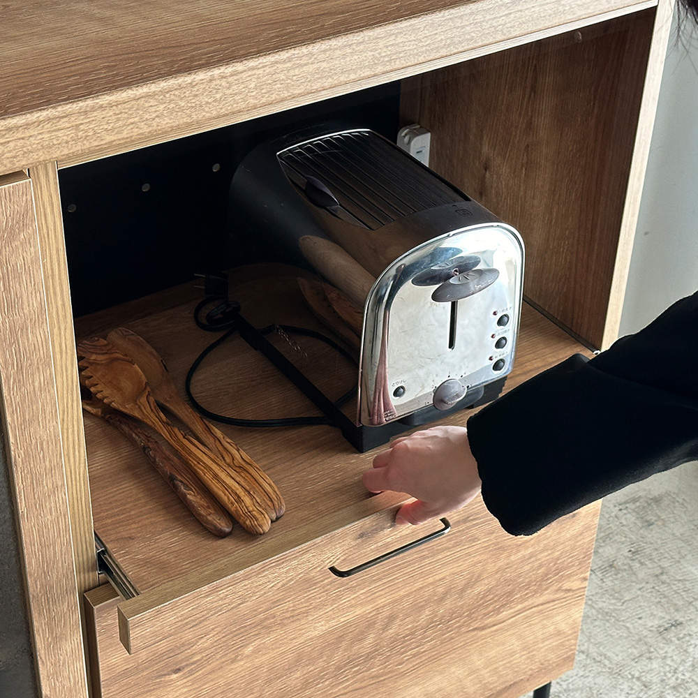 東馬 TMフォカス キッチンボード 下段 60オープン引出 SN シャビーナチュラル