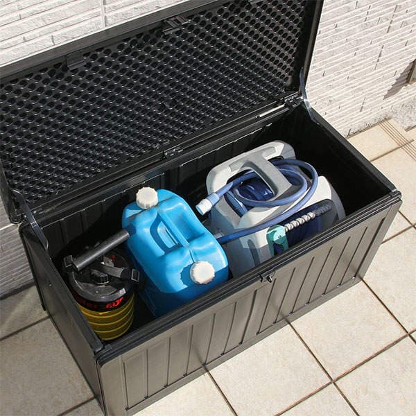 屋外ストッカー 収納BOXベンチ 190L 38356
