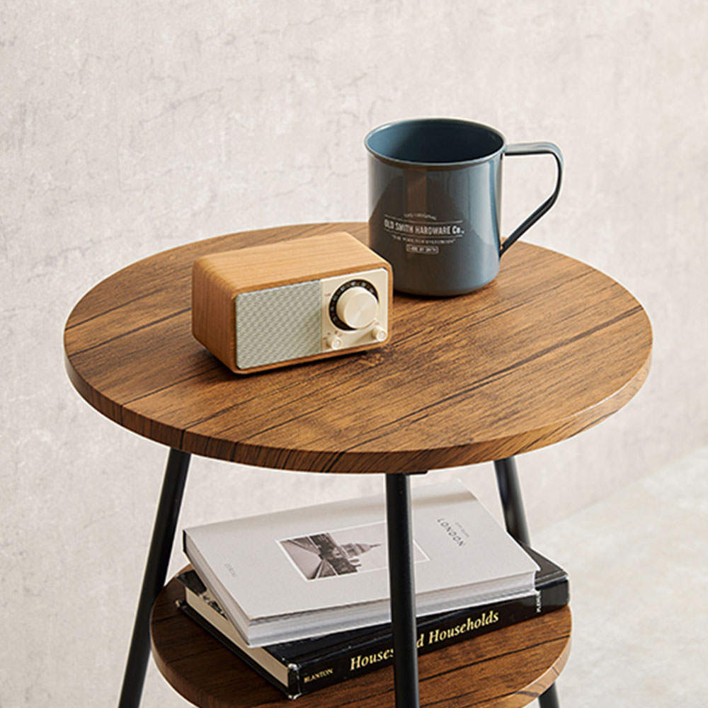 萩原 サイドテーブル ブラウン LST-4663BR