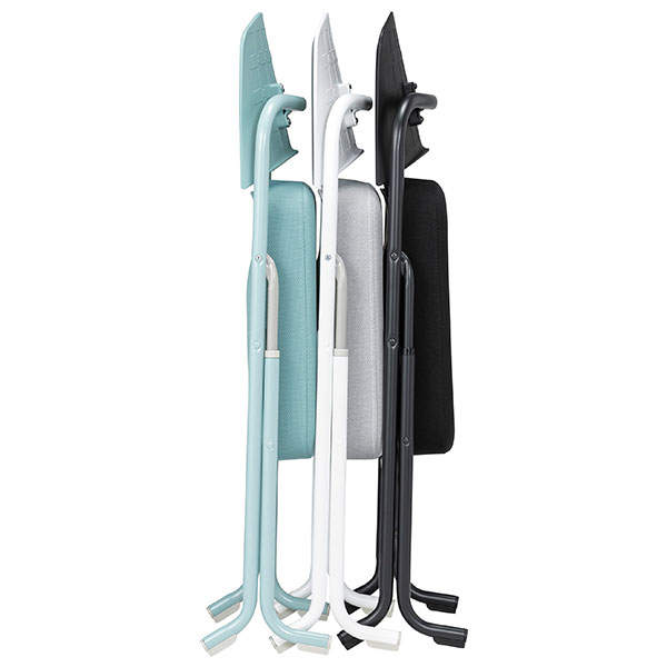 サンケイ 折りたたみ椅子 厚張り バネ座 布張り ブラック CFJ22-MY-PST-BK