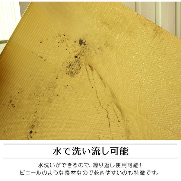 イケヒコ ポリプロピレンラグ ファーム 江戸間1畳 (87×174cm) グリーン FAM88176