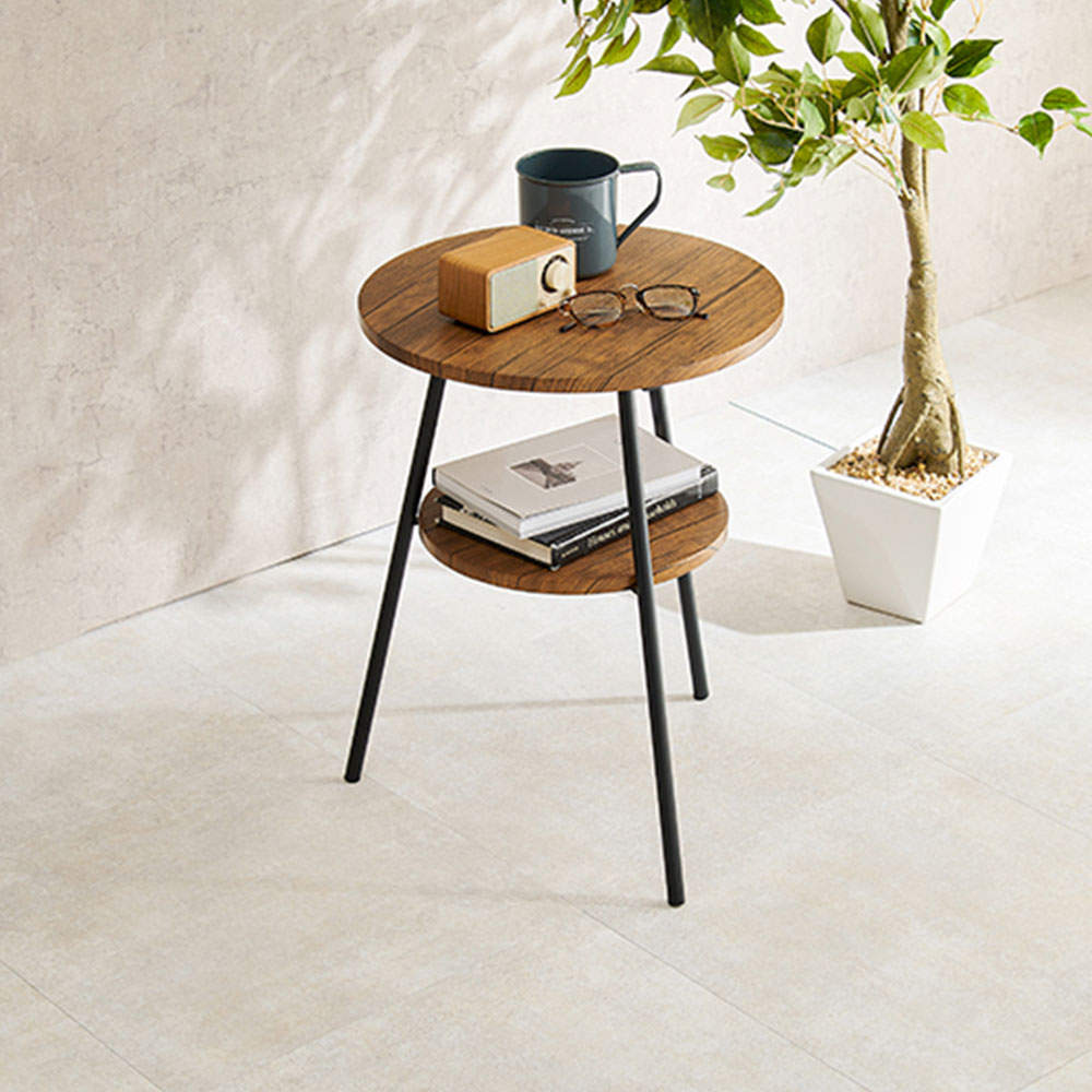 萩原 サイドテーブル ブラウン LST-4663BR