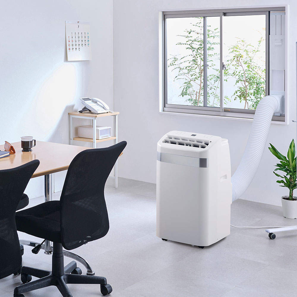 アイリスオーヤマ ポータブルクーラー インバーター 3.5kW 8~12畳 ホワイト IPA-3526U-W