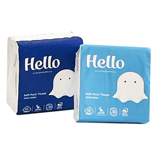 ユニバーサル・ペーパー ハロー ソフトパックティシュ ハーフサイズ 180組 10個×12パック