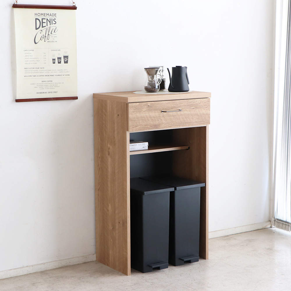 東馬 TMフォカス キッチンボード 60ダスト引出 SN シャビーナチュラル