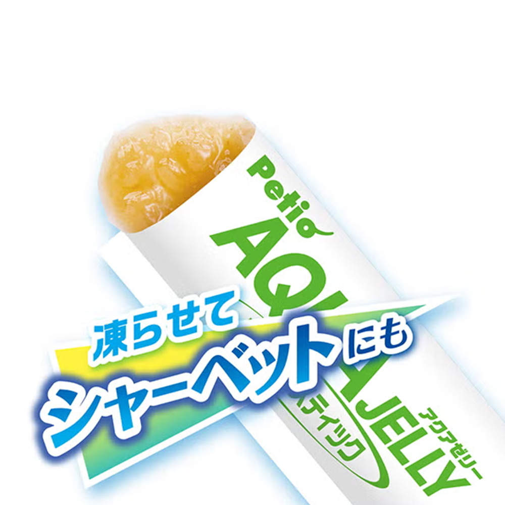 ペティオ アクアゼリー 水分補給 完熟りんご スティックタイプ 8本入 10個
